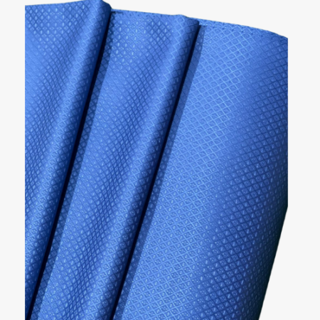 Tissus Italien 100% coton couleur bleu