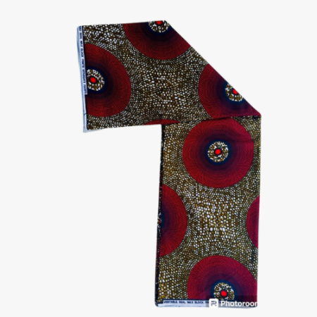 Tissu Wax Hitarget Rouge  12 yards