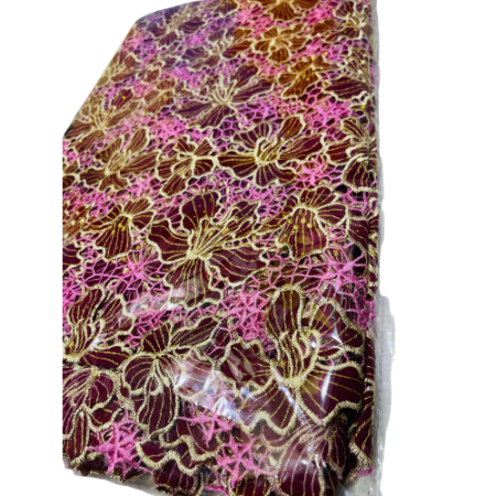 Djipir HKG rose et marron 5 yards