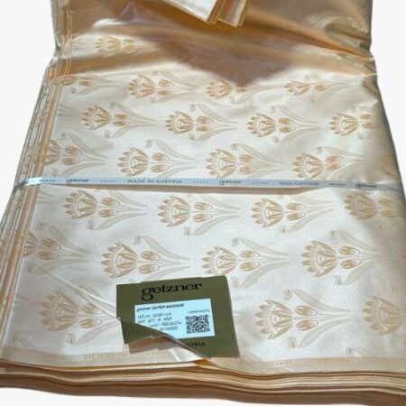 Bazin getzner beige clair par métre