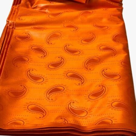 Bazin getzner orange par métre