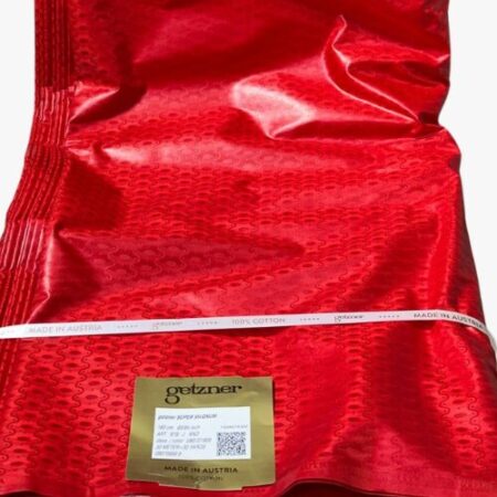 Bazin getzner rouge par métre